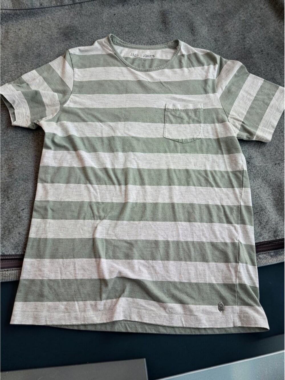 Jack & Jones Striped Short Sleeve T-Shirt Medium
